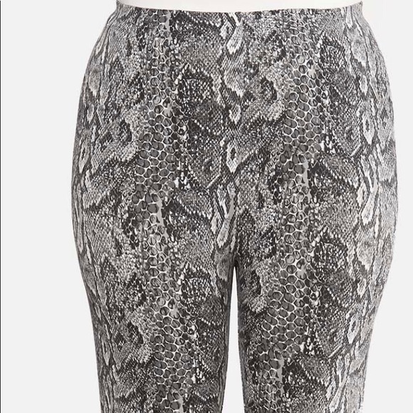 Carolina Blue Snake Print Pants - Picture 3 of 4